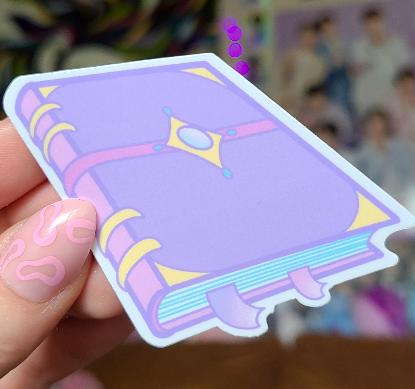 Spell Book Vinyl Sticker