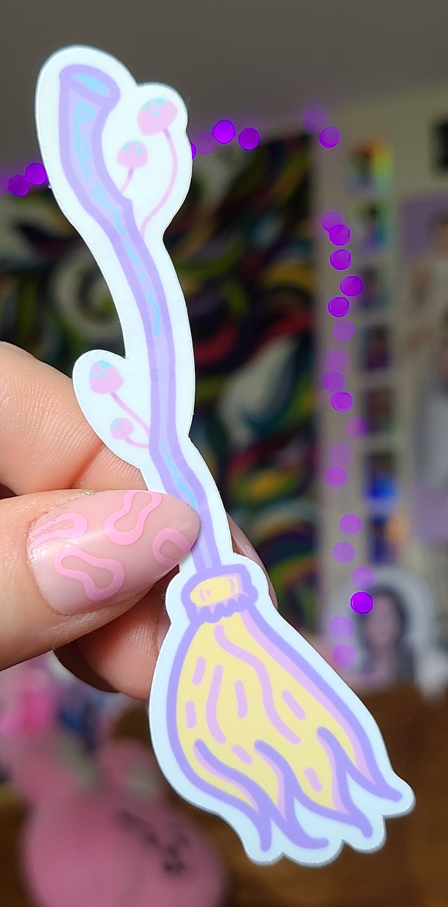 Broomstick Vinyl Sticker