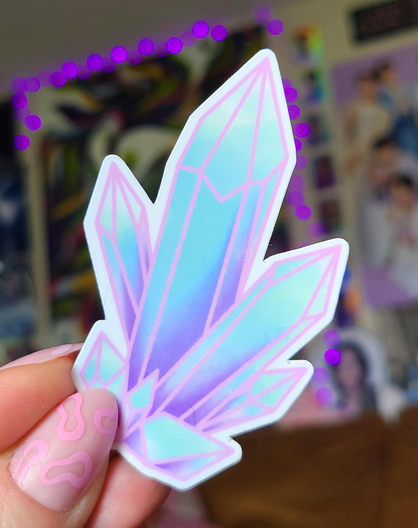 Crystal Cluster Vinyl Sticker