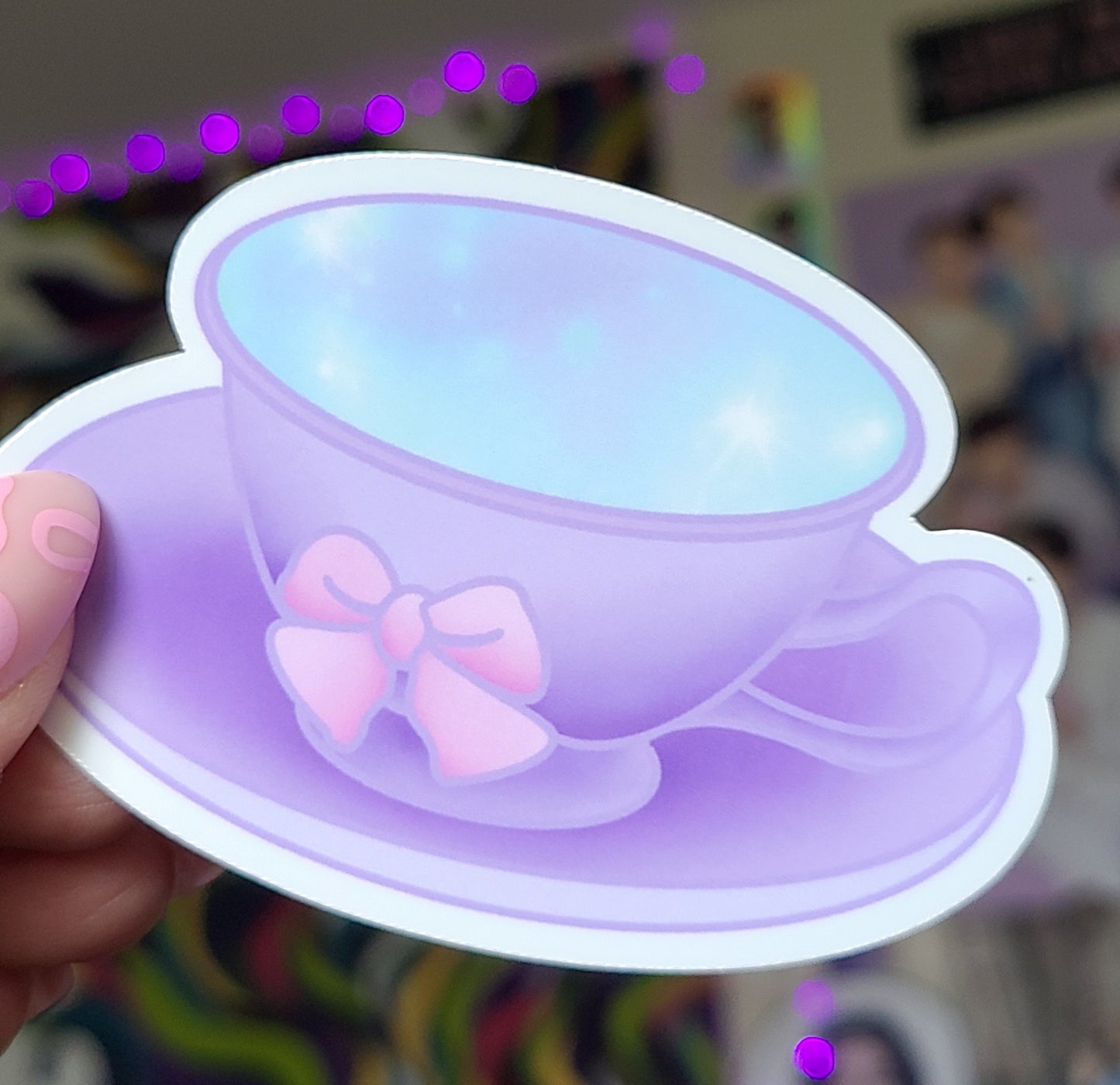 Cosmic Teacup Vinyl Sticker