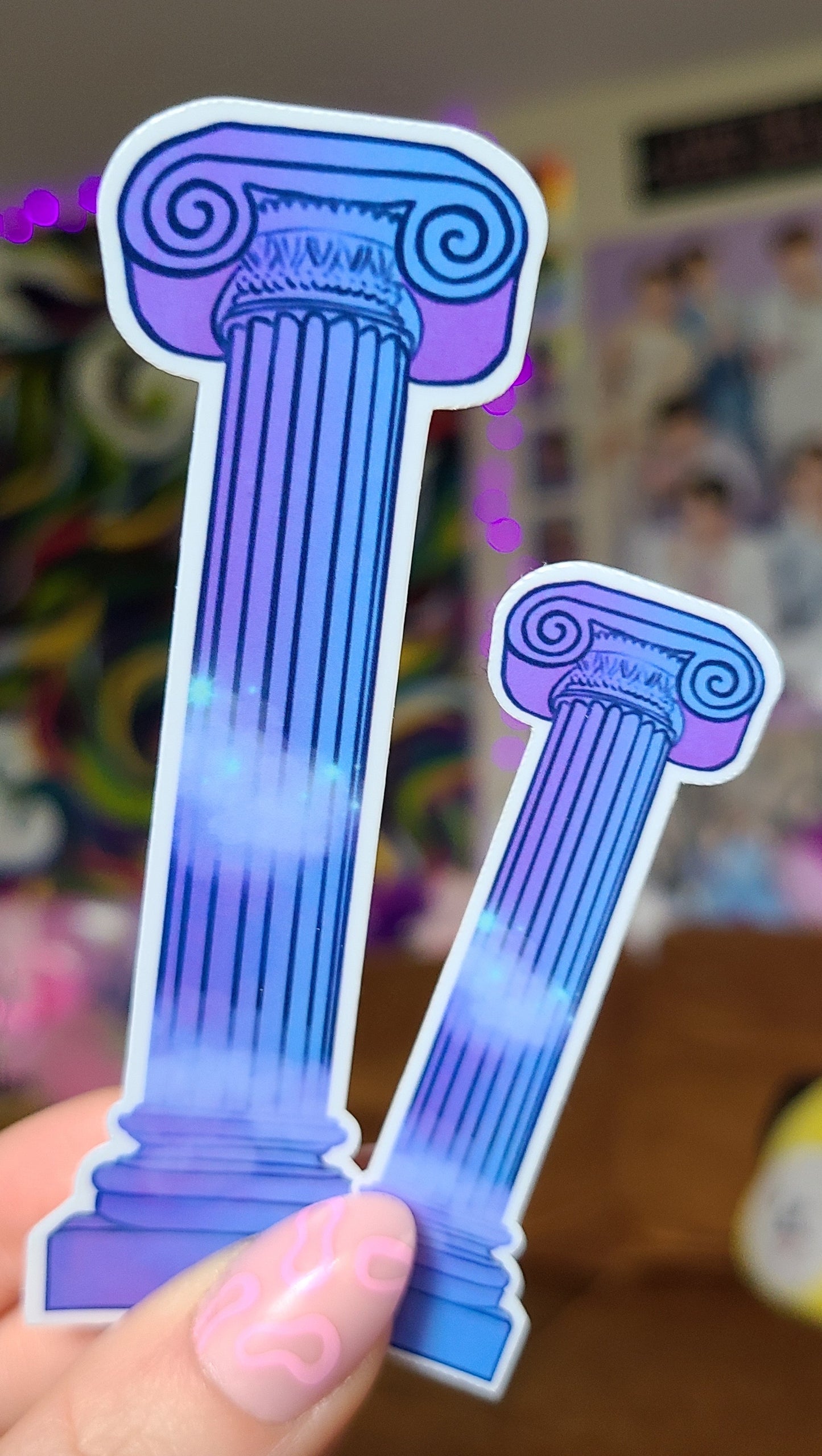 Greek Column Vinyl Sticker