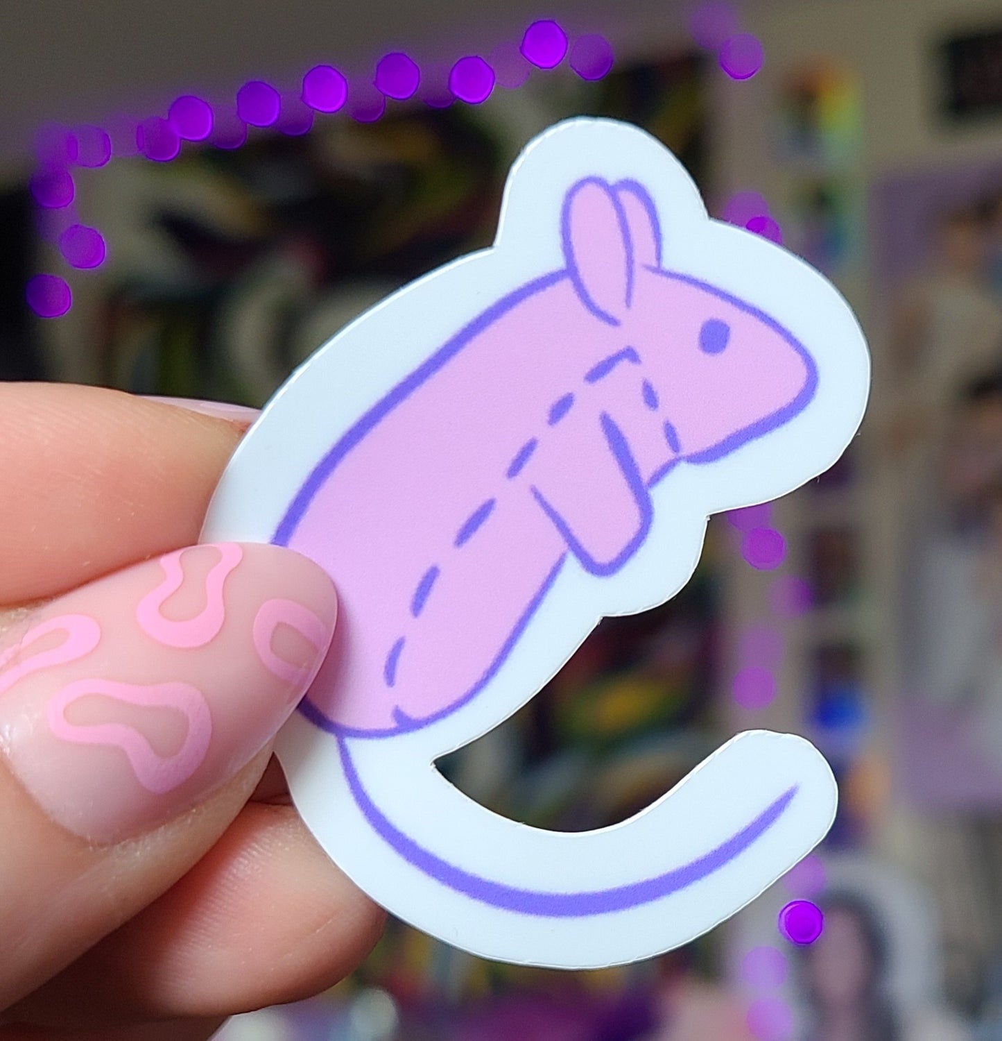 Mouse Cat Toy Vinyl Sticker