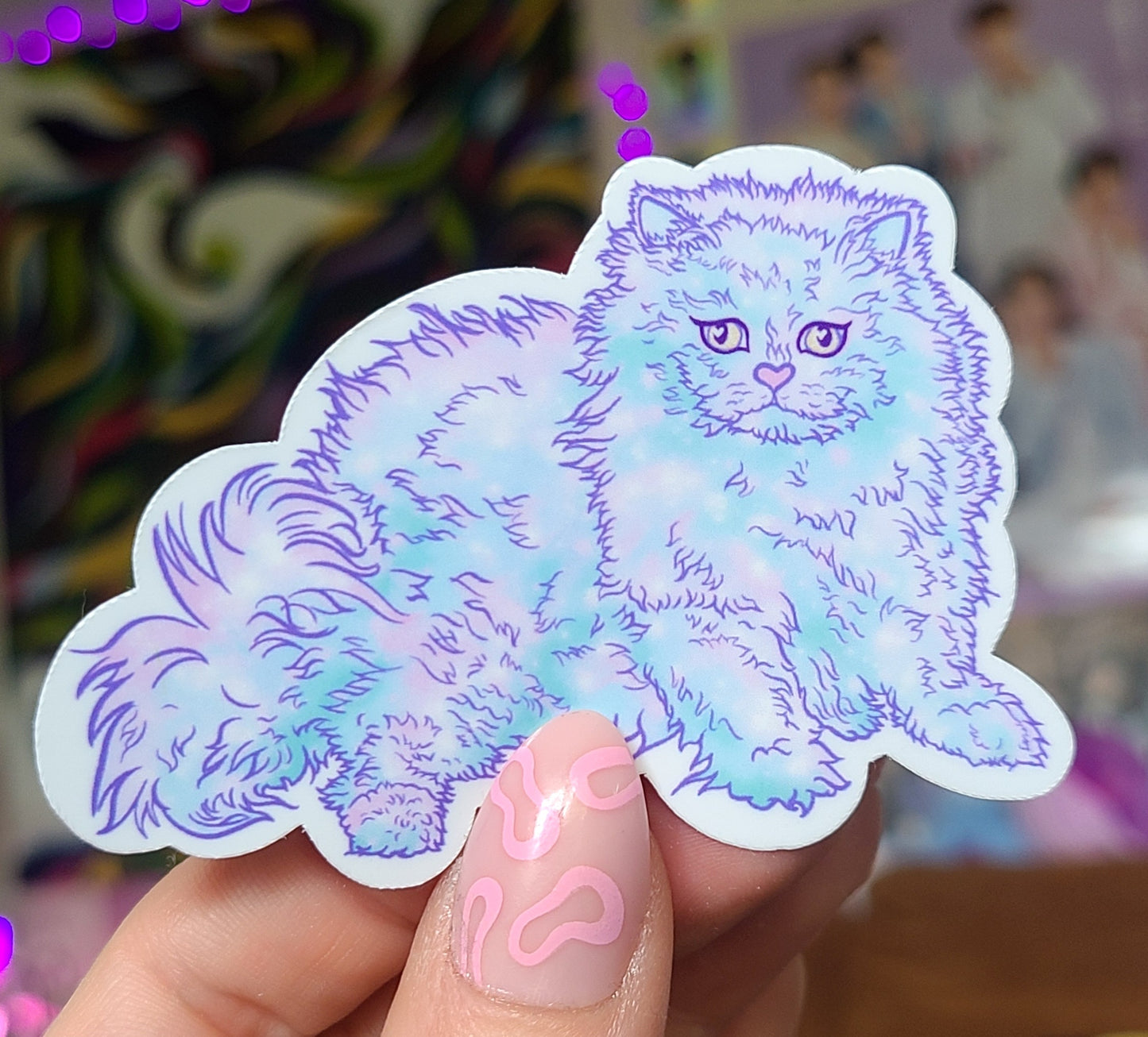 Mindful Kitty Vinyl Sticker