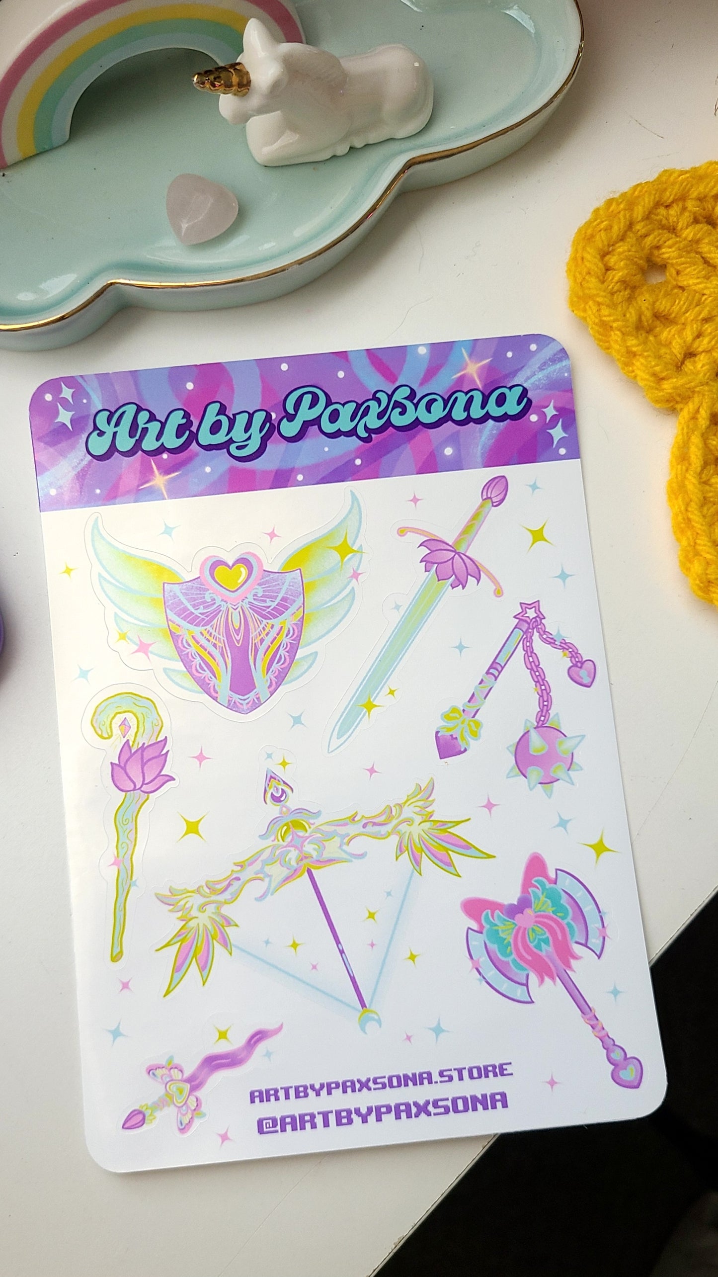 Cute Weapons Sticker Sheet