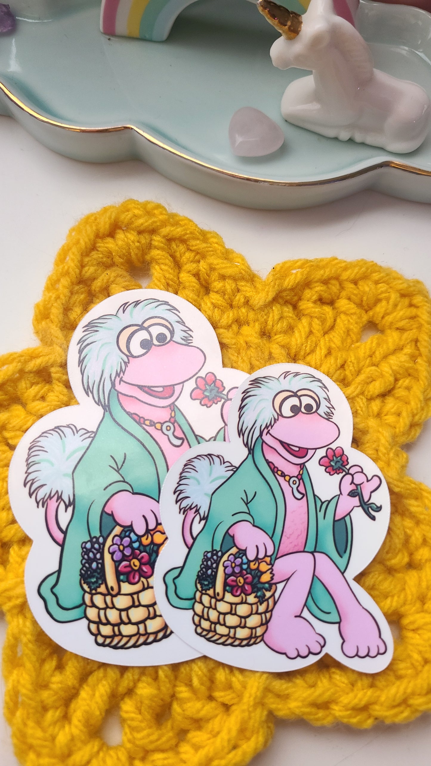 Mokey Fraggle Rock Vinyl Sticker