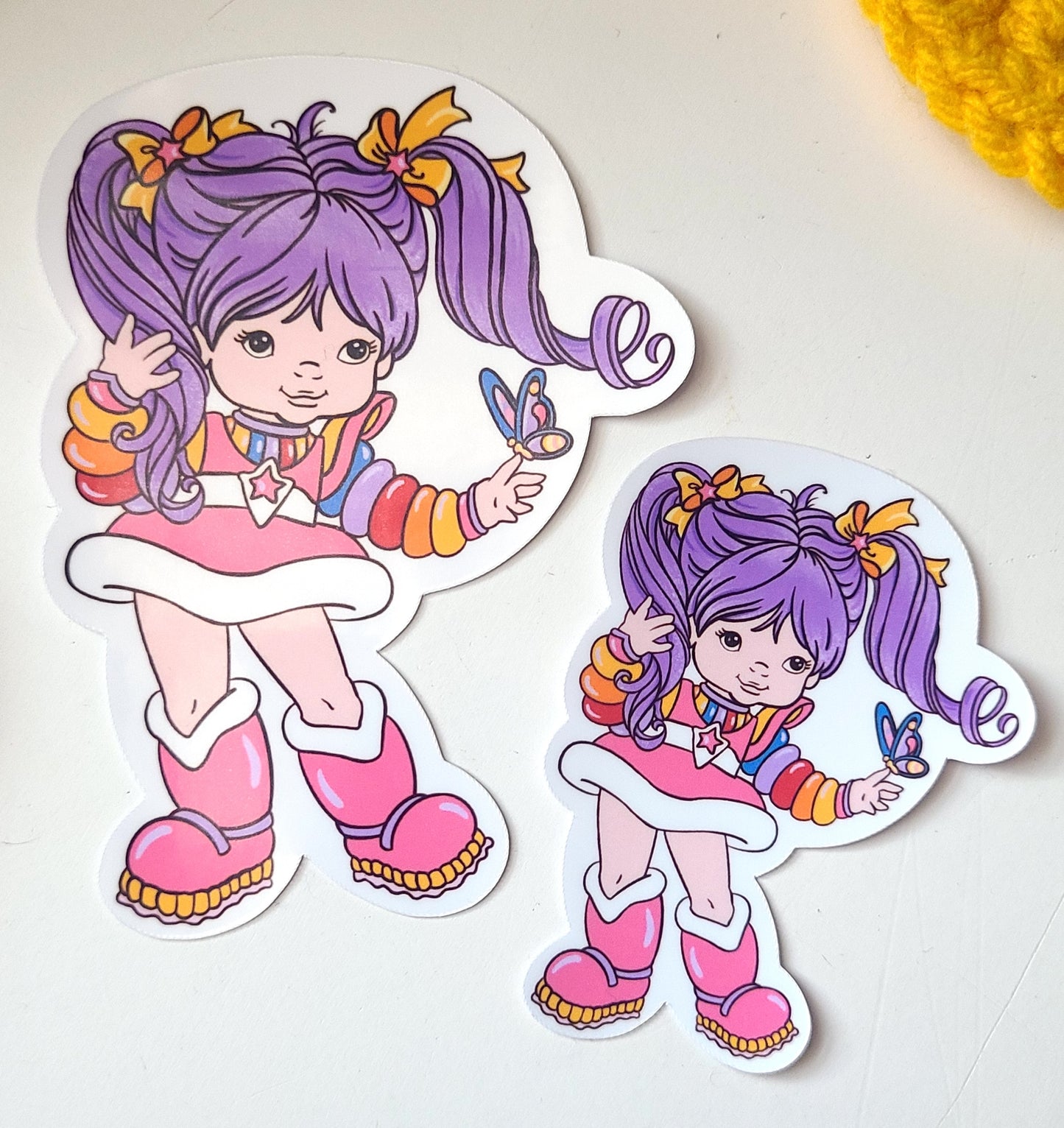 Purple Rainbow Brite Vinyl Sticker