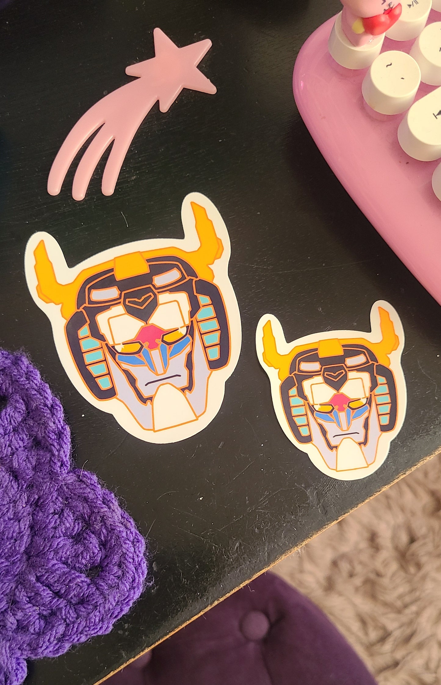 Voltron Head Vinyl Sticker