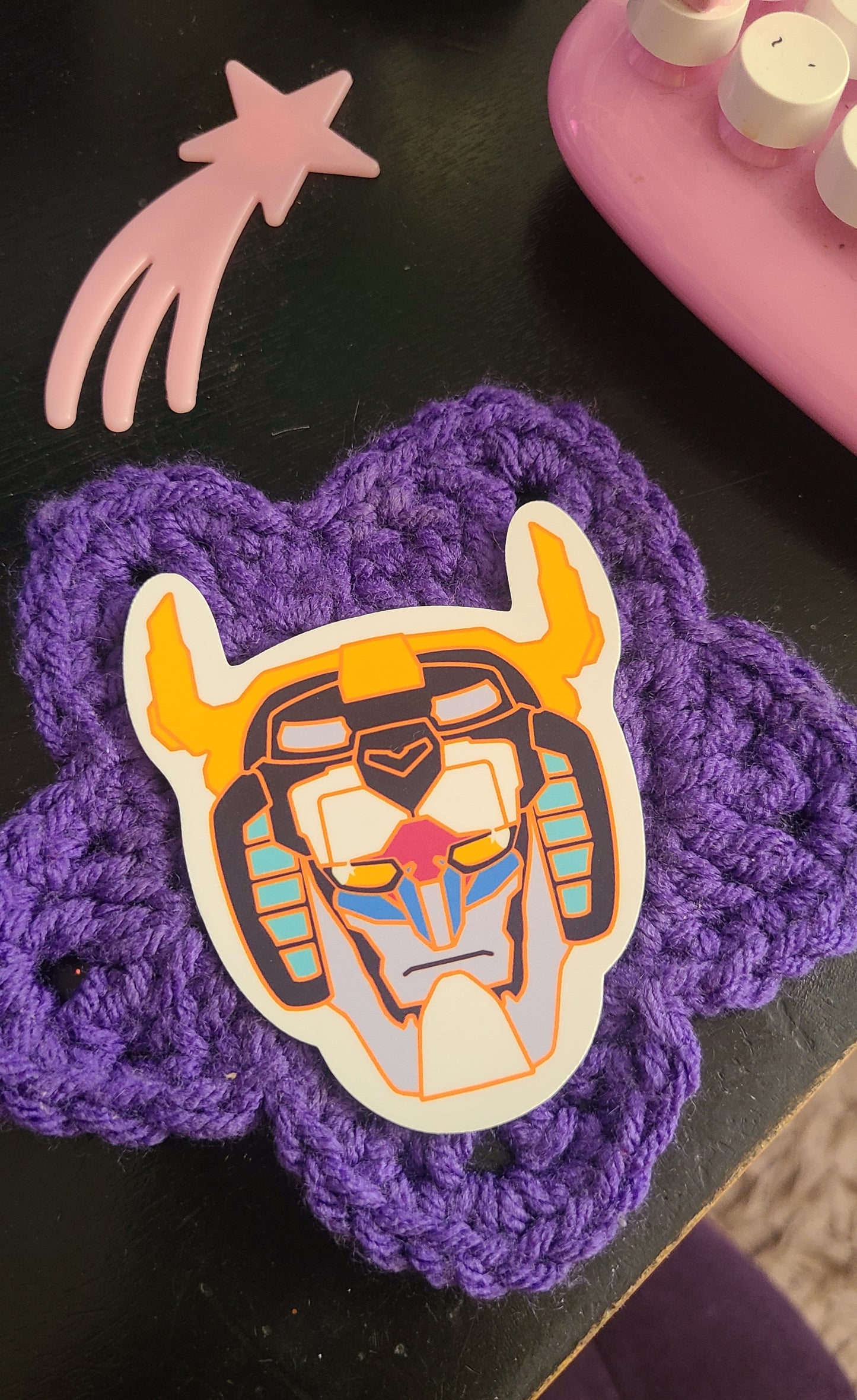 Voltron Head Vinyl Sticker