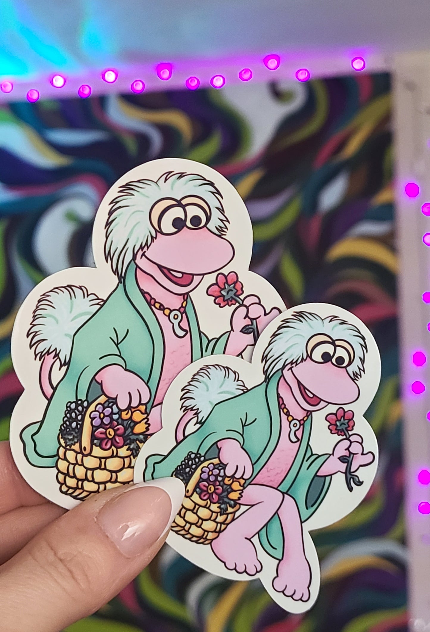 Mokey Fraggle Rock Vinyl Sticker