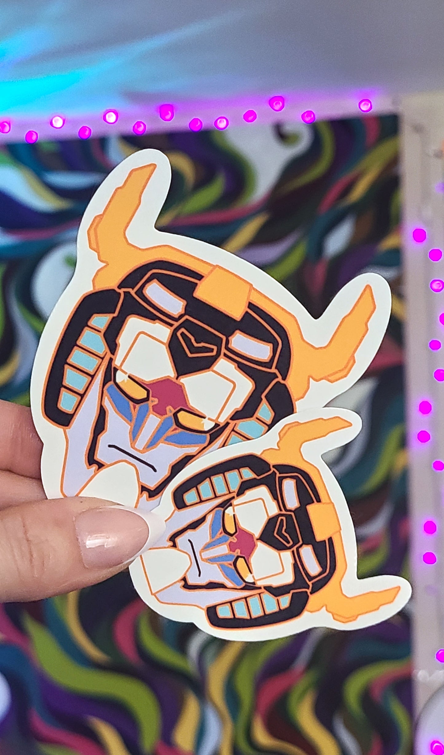 Voltron Head Vinyl Sticker