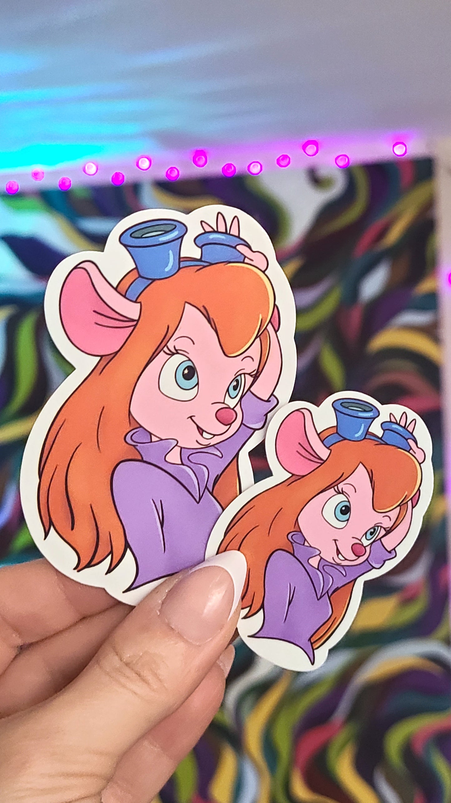Rescue Rangers Gadget Vinyl Sticker