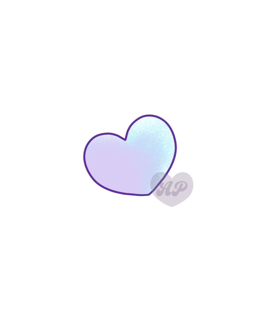 Purple Heart Vinyl Sticker