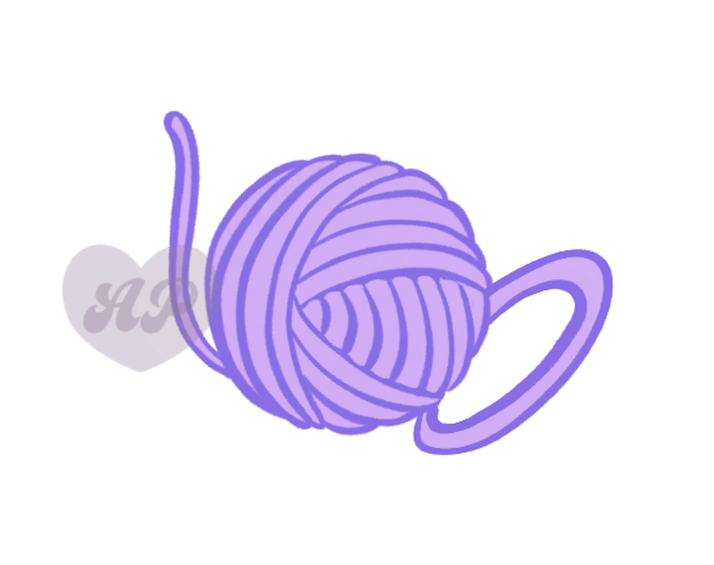 Purple Yarn Teapot Vinyl Sticker