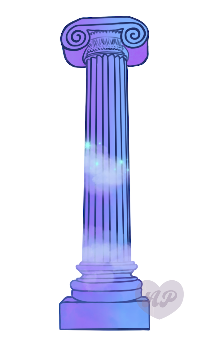 Greek Column Vinyl Sticker