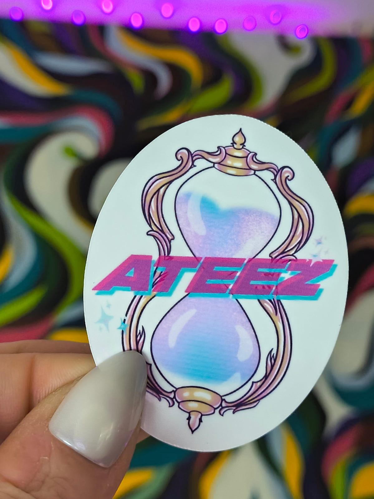 ATEEZ Hourglass Vinyl Sticker