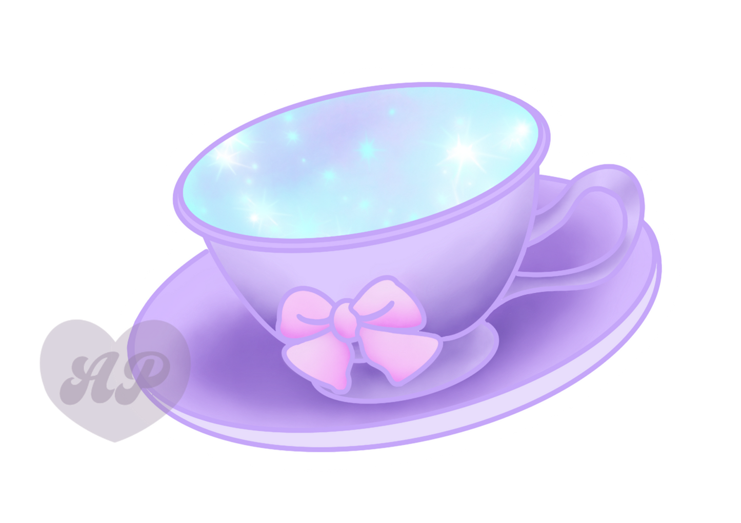 Cosmic Teacup Vinyl Sticker