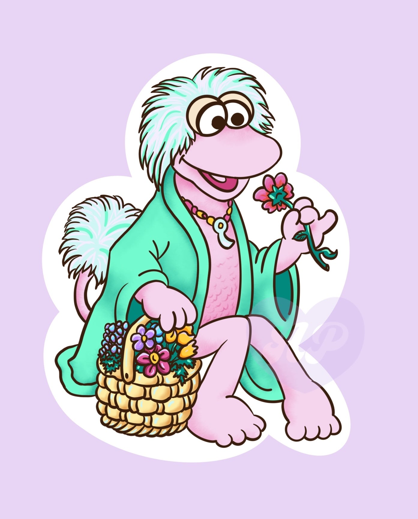 Mokey Fraggle Rock Vinyl Sticker