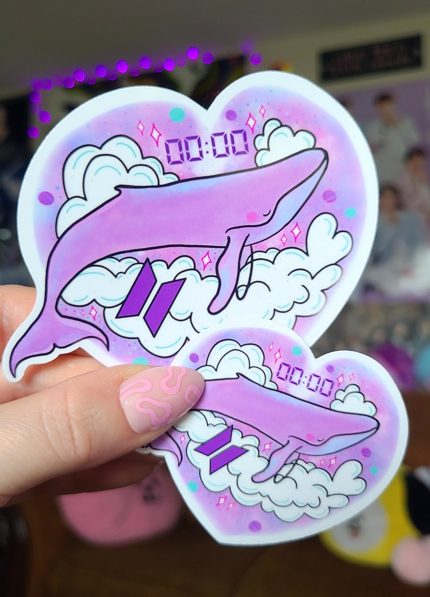 BTS 00:00 Whale Vinyl Sticker