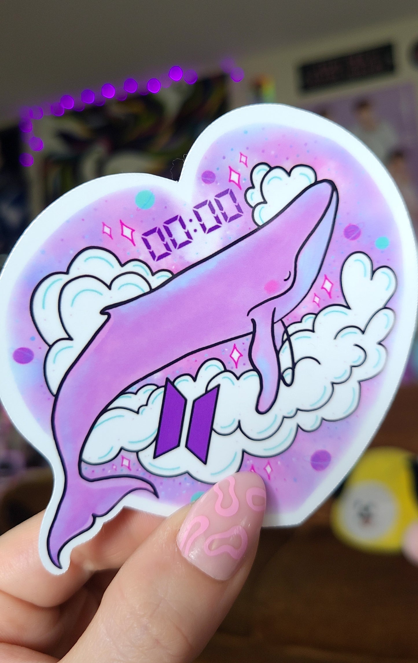 BTS 00:00 Whale Vinyl Sticker