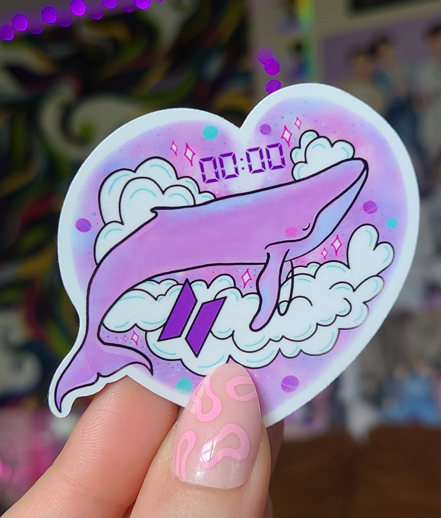 BTS 00:00 Whale Vinyl Sticker