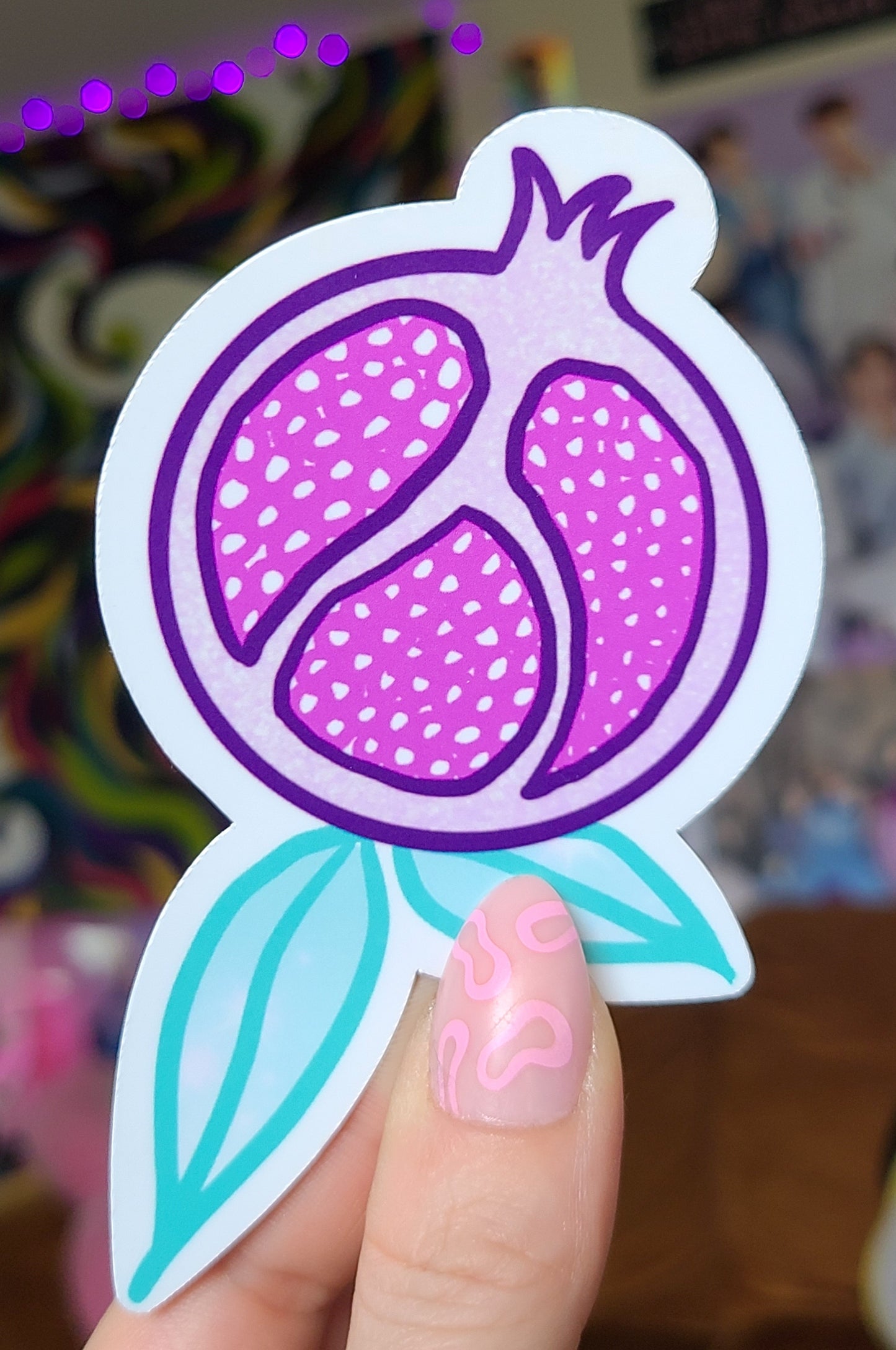 Pomegranate Vinyl Sticker