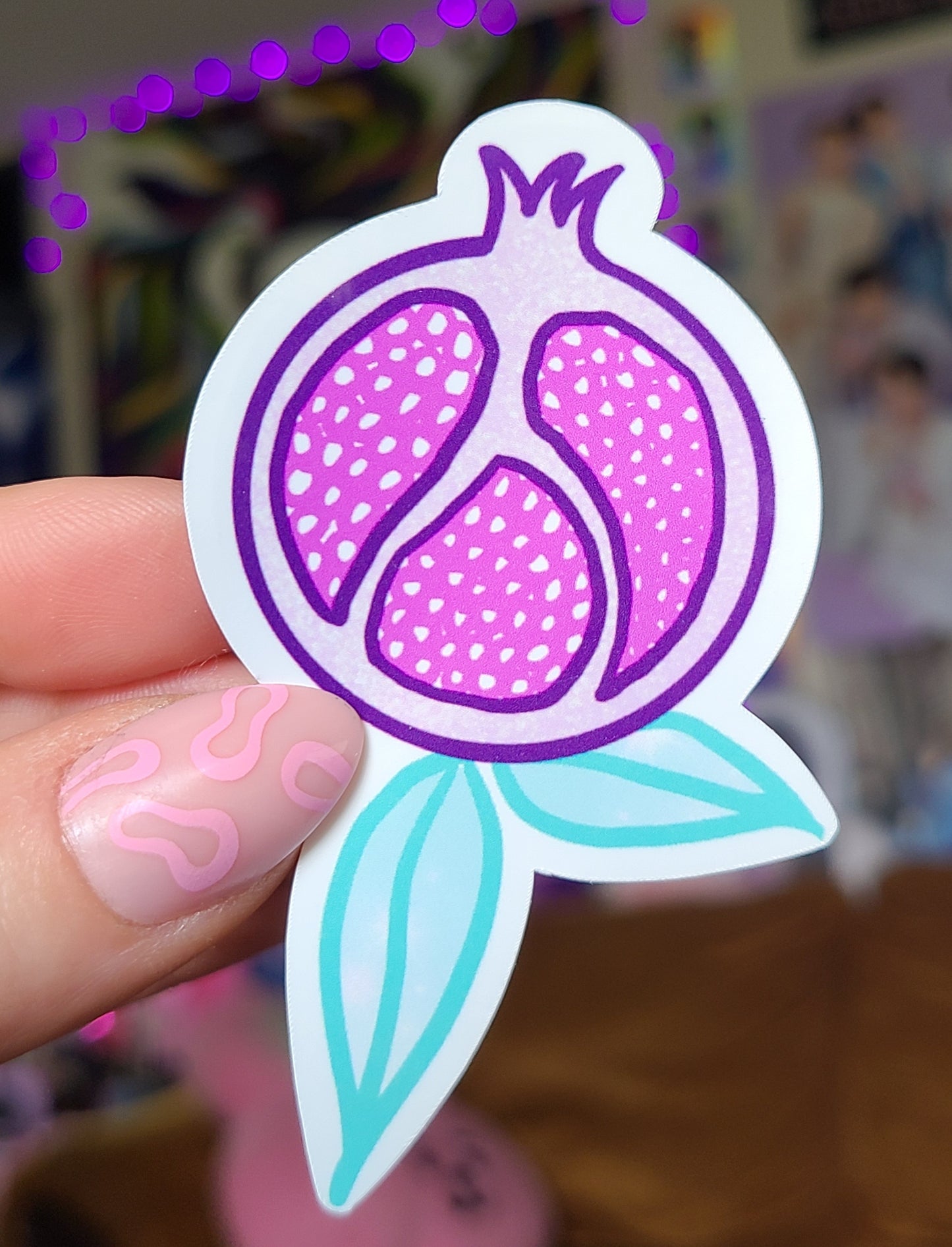 Pomegranate Vinyl Sticker