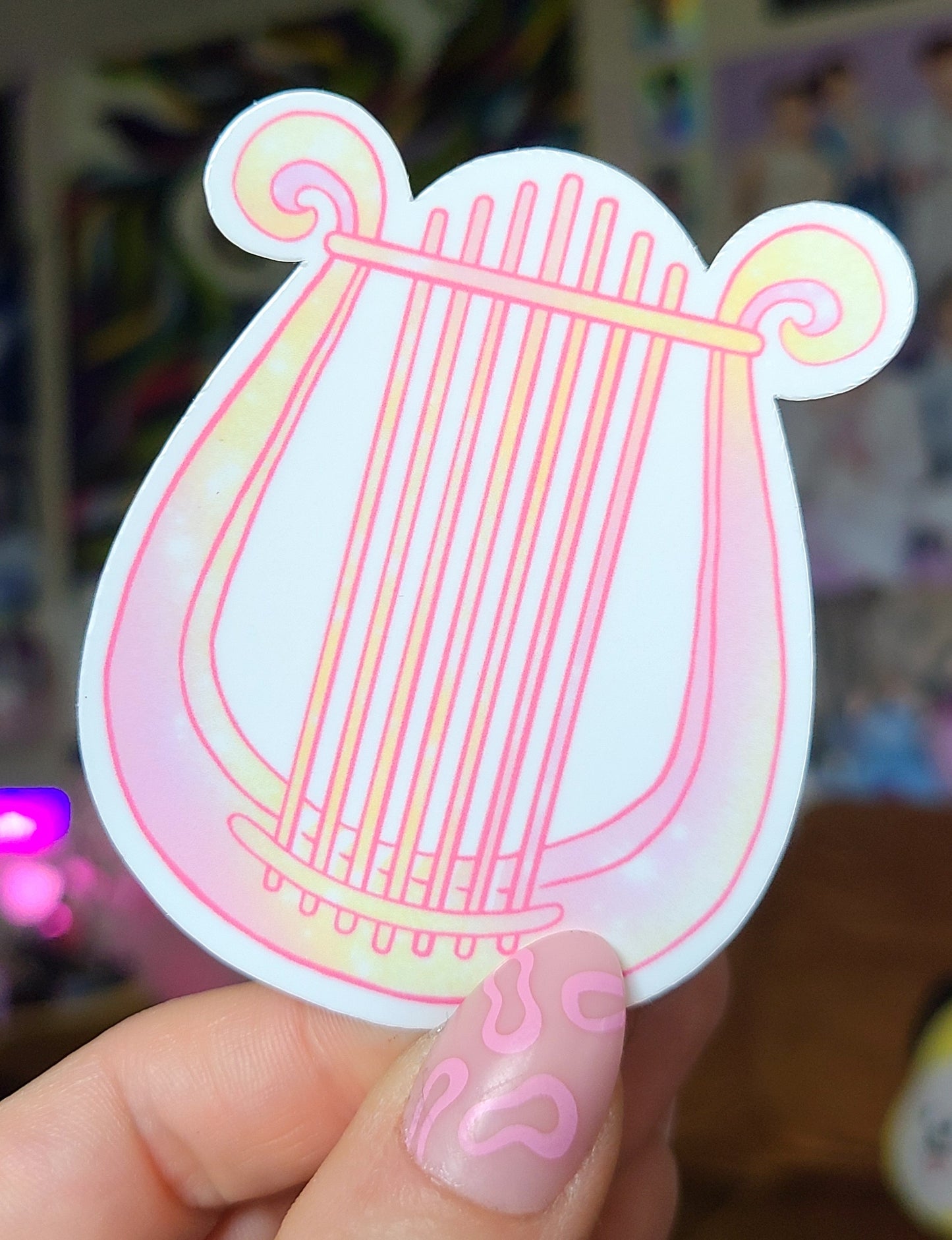 Lyre Vinyl Sticker