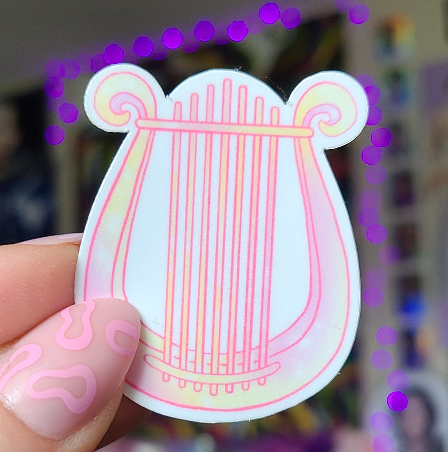 Lyre Vinyl Sticker