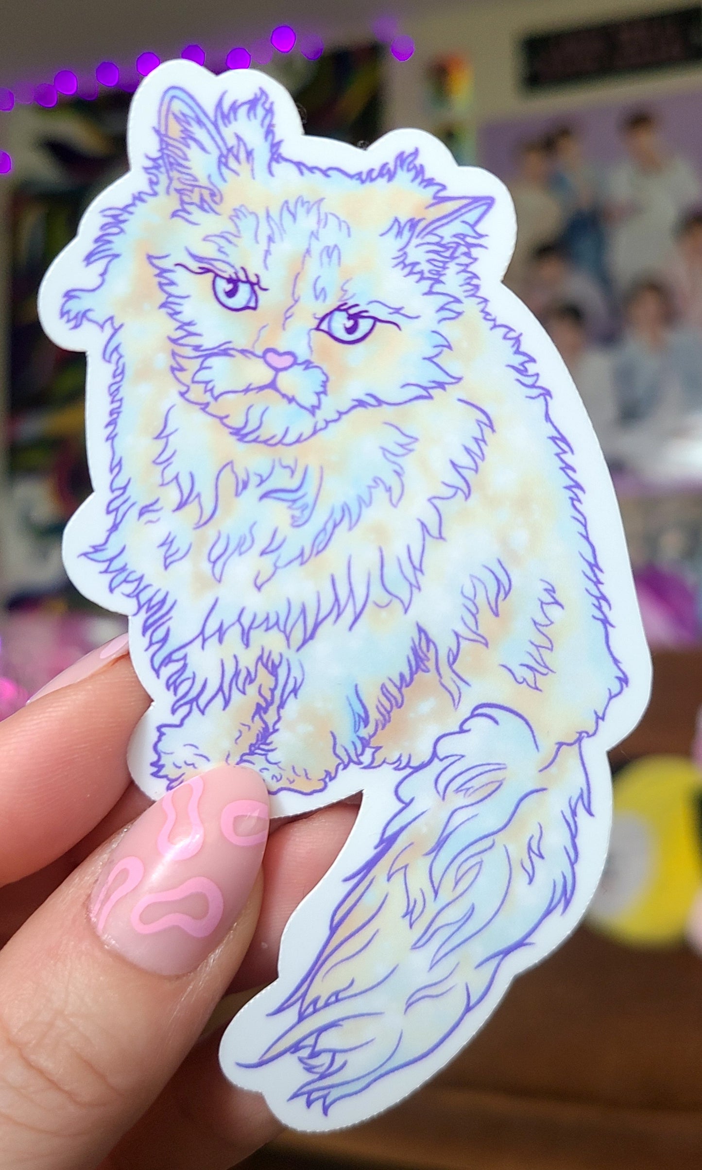 Grumpy Kitty Vinyl Sticker