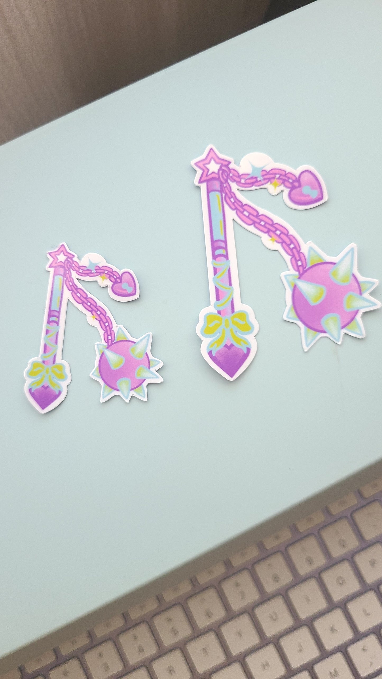 Cute Star Flail Vinyl Sticker