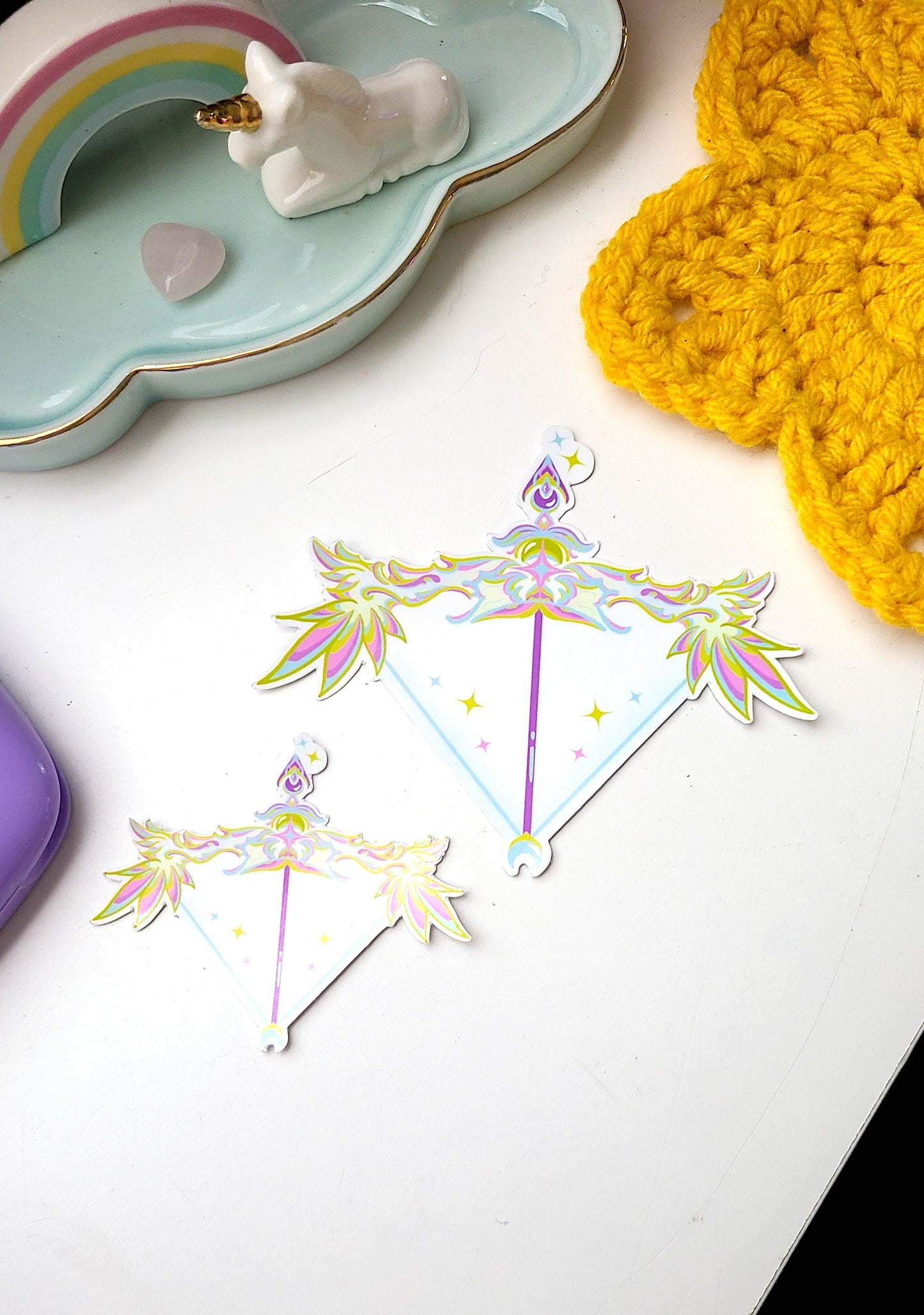 Cute Moon Bow Vinyl Sticker