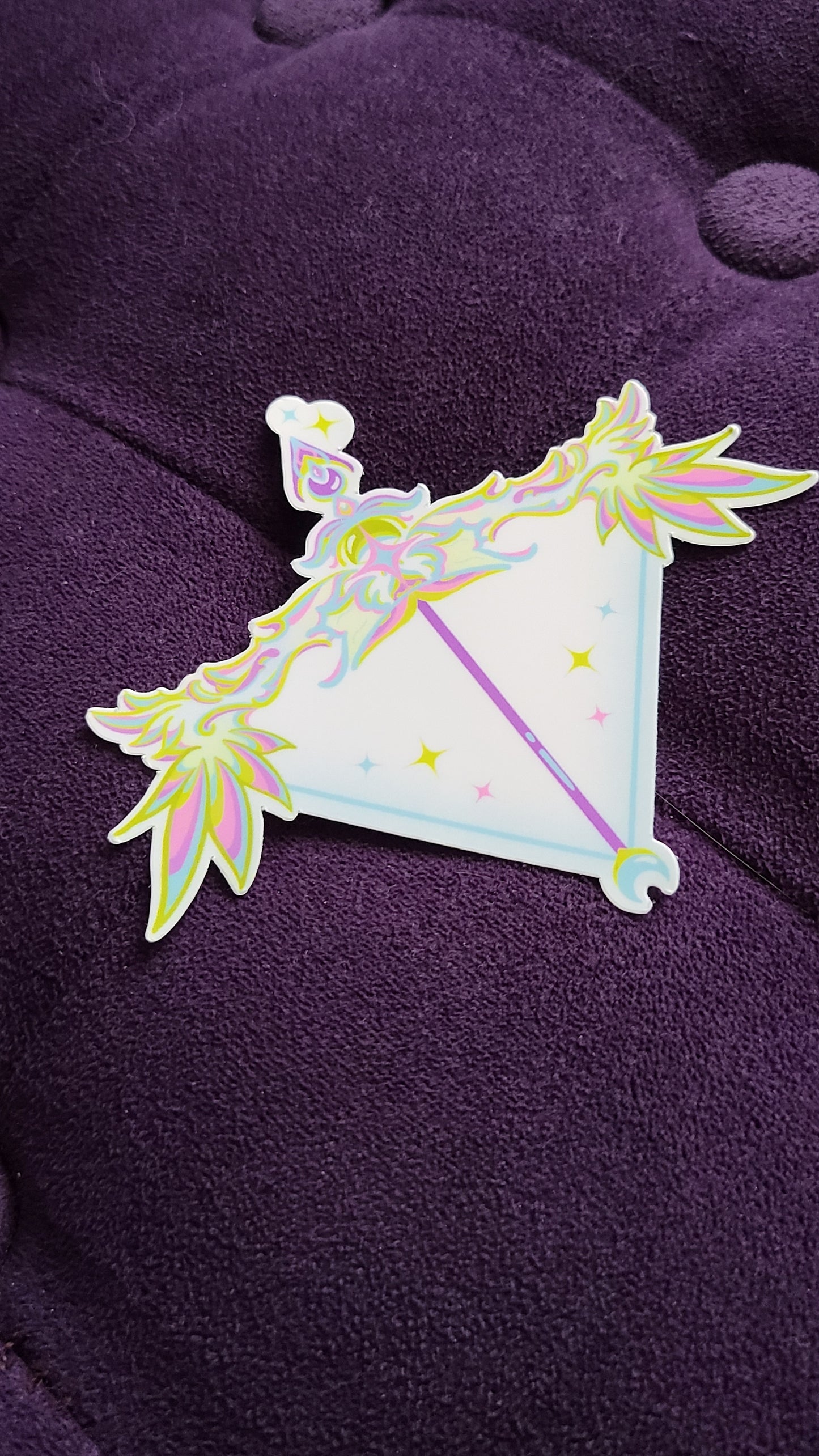 Cute Moon Bow Vinyl Sticker