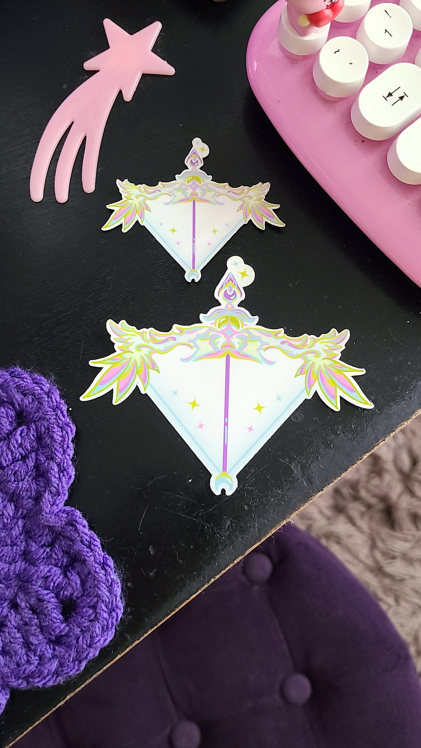 Cute Moon Bow Vinyl Sticker