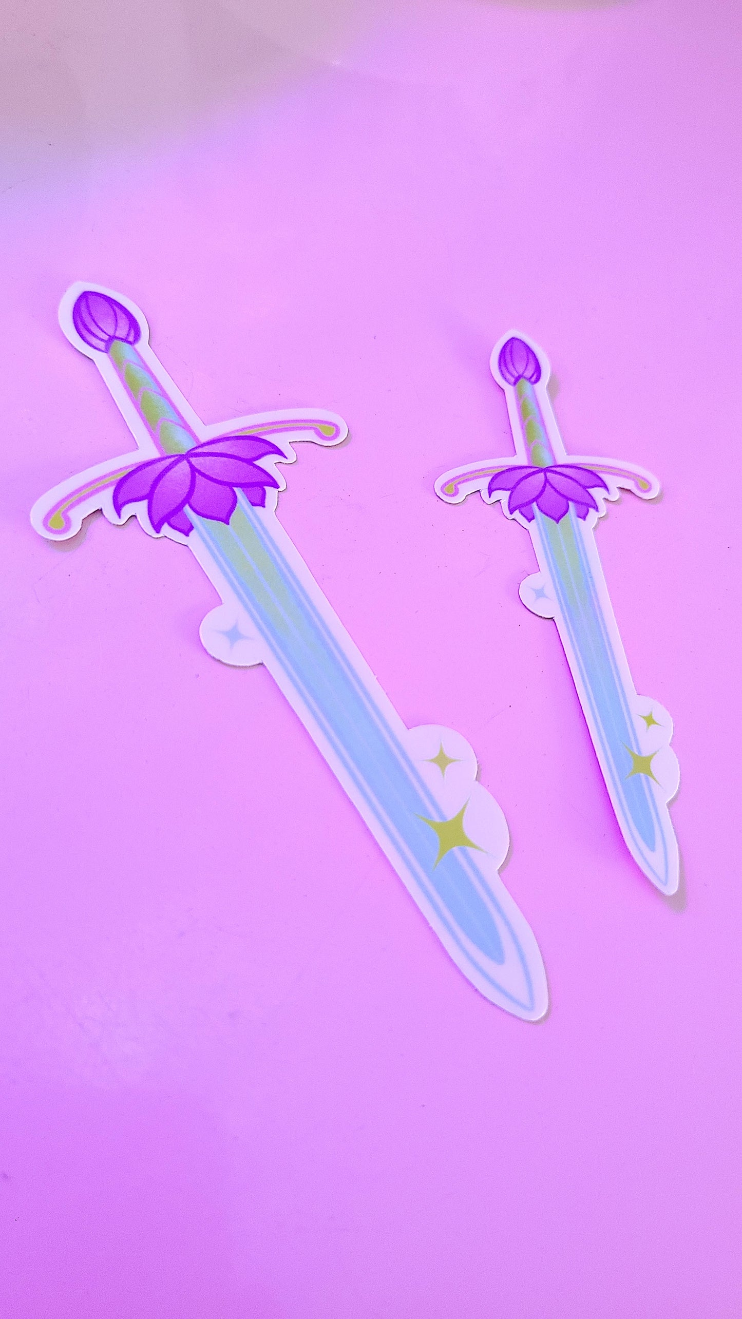 Cute Lotus Sword Vinyl Sticker