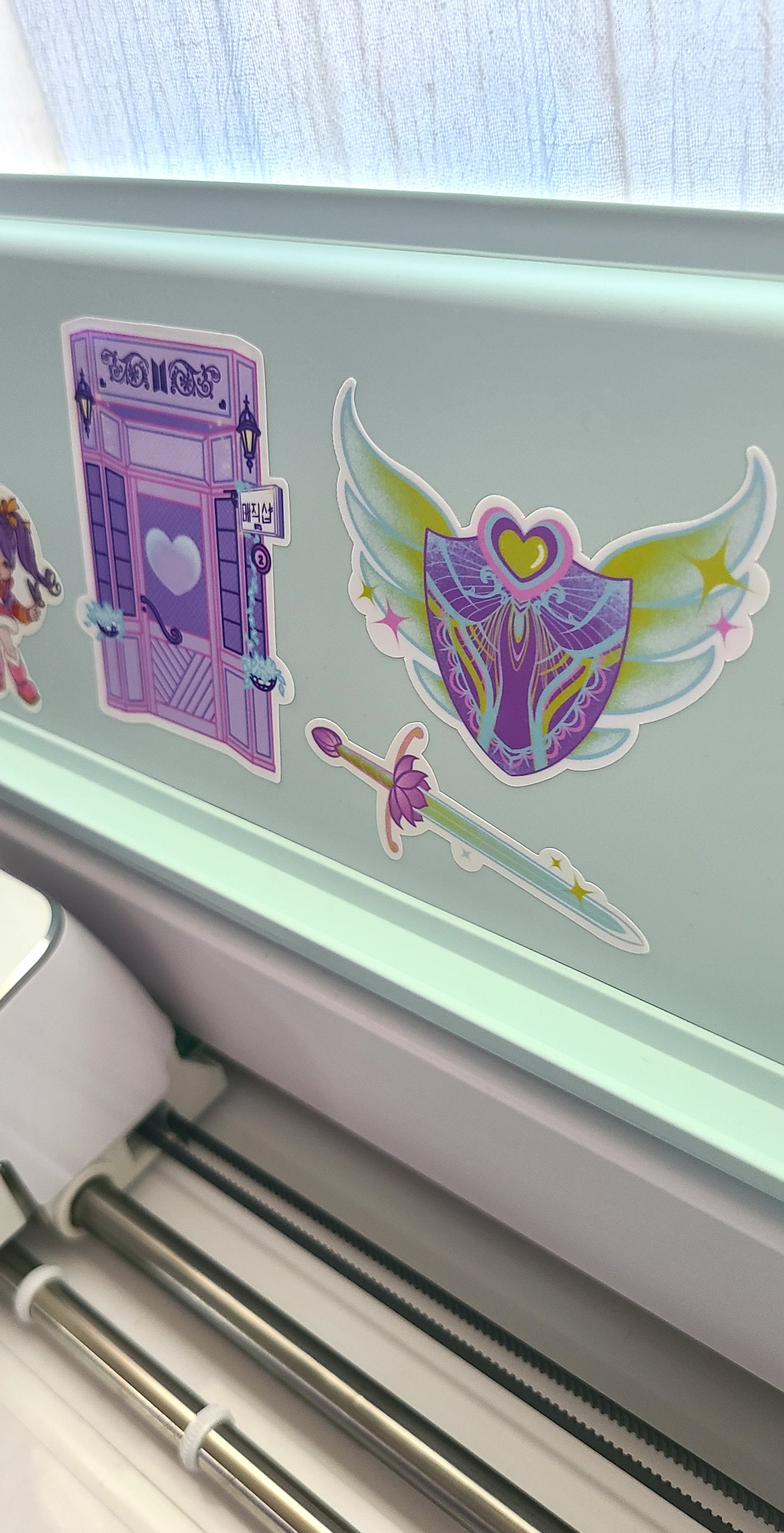 Cute Lotus Sword Vinyl Sticker