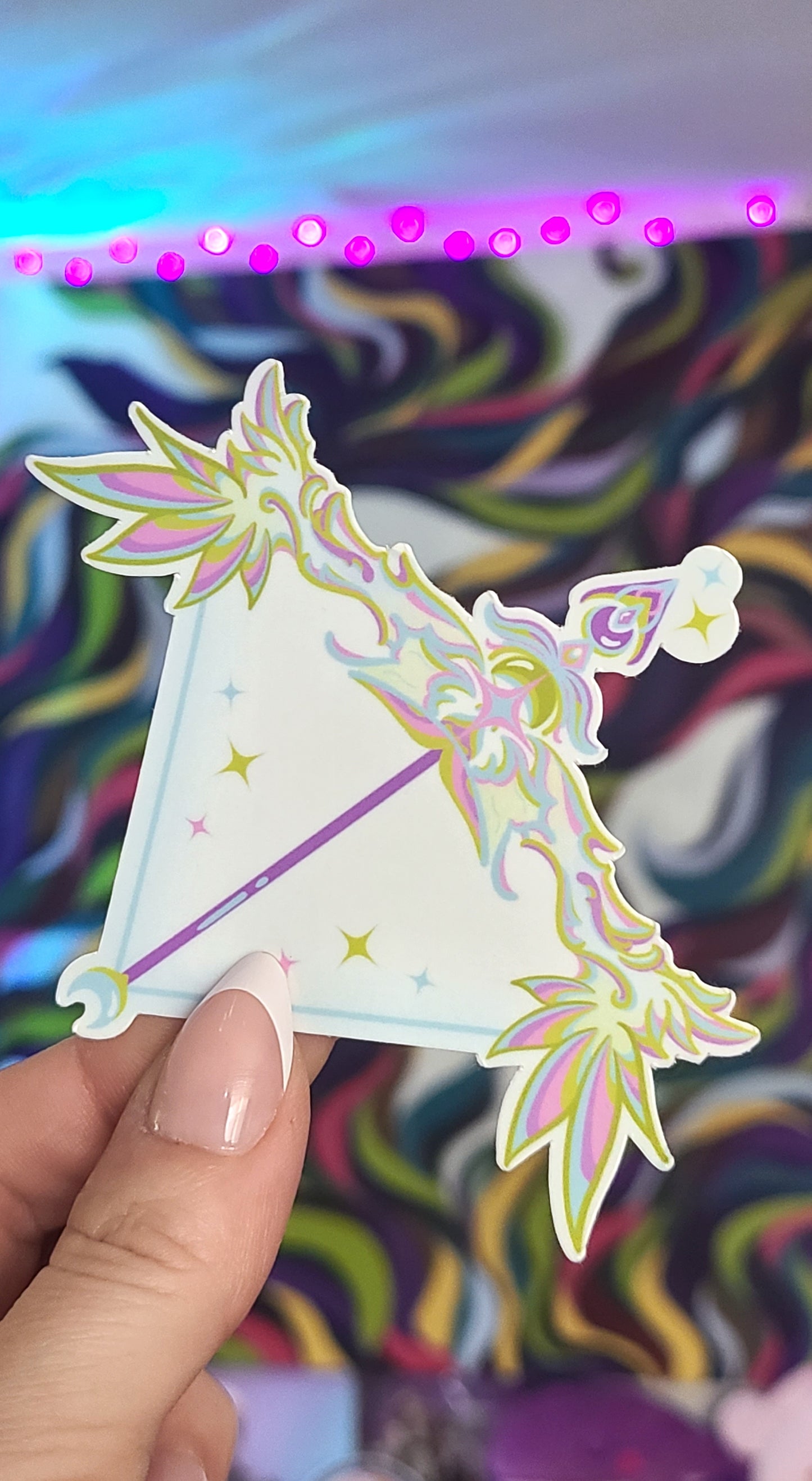 Cute Moon Bow Vinyl Sticker