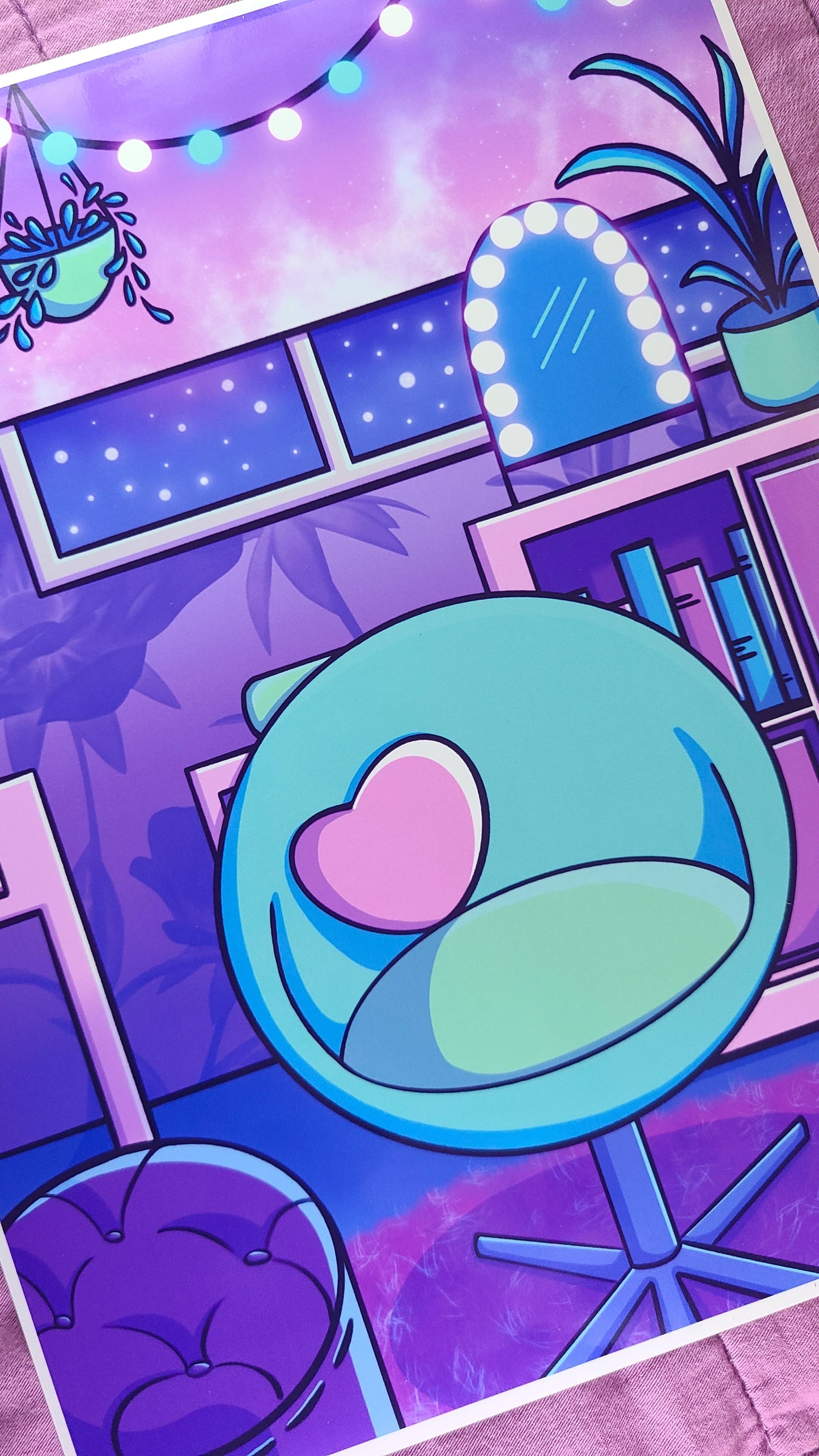 Safe Space - Purple Interior Art Print