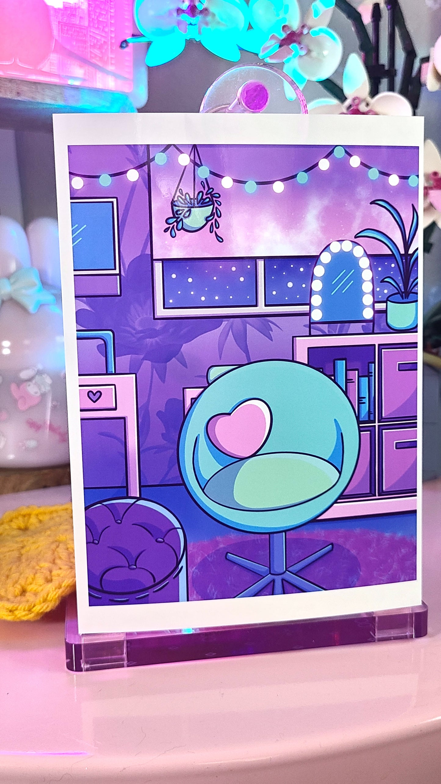 Safe Space - Purple Interior Art Print