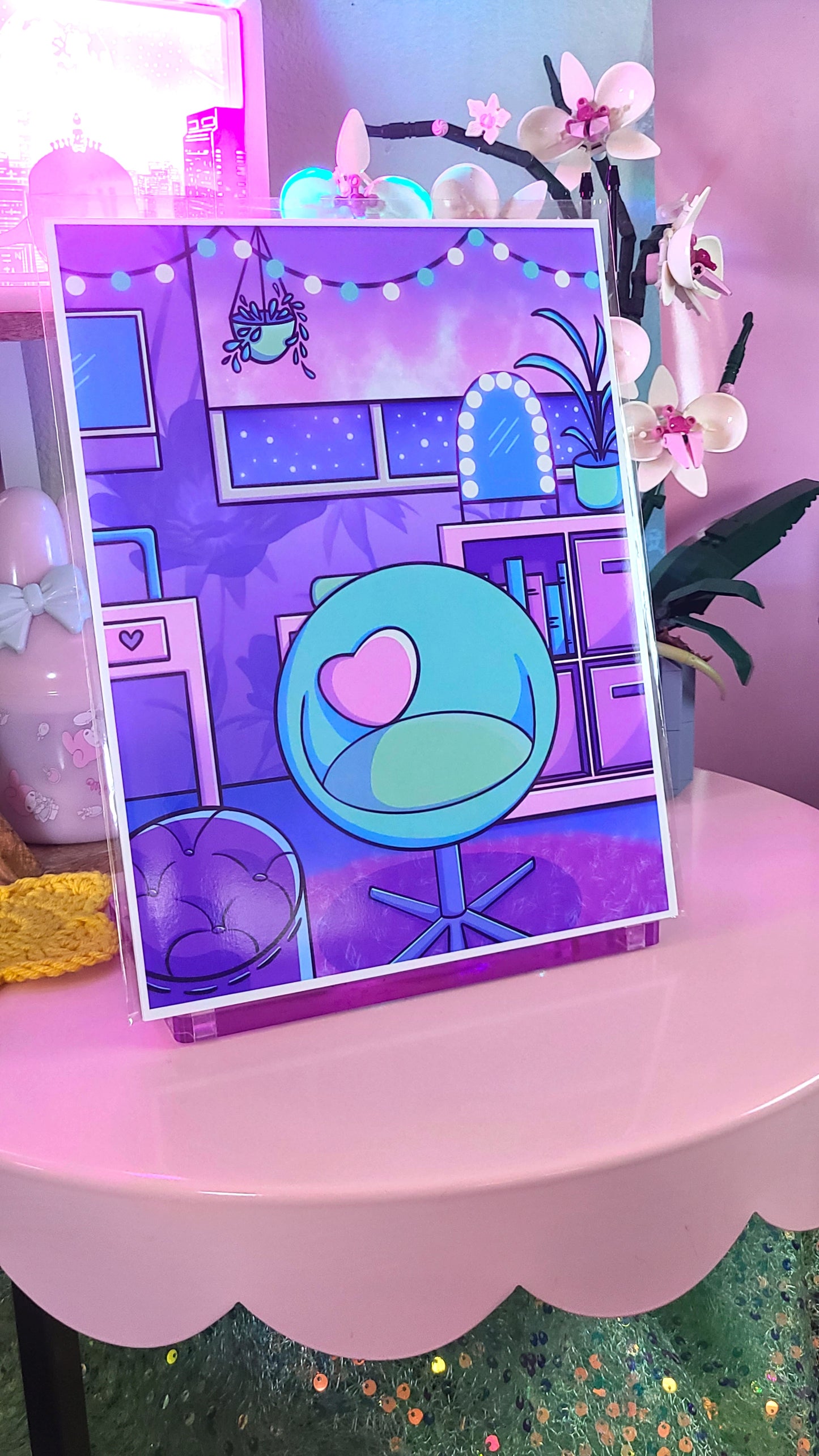 Safe Space - Purple Interior Art Print