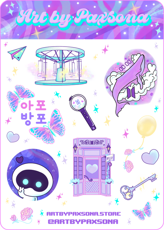 BTS Sticker Sheet