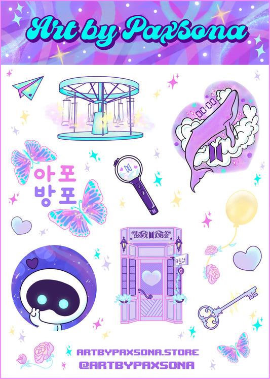BTS Sticker Sheet