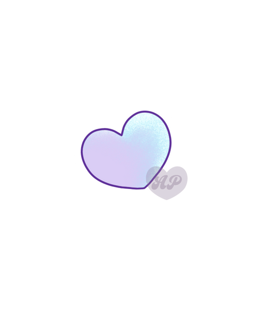 Purple Heart Vinyl Sticker
