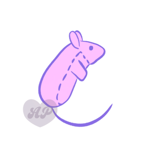 Mouse Cat Toy Vinyl Sticker