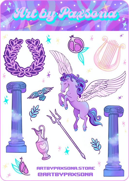 Greek Mythology Sticker Sheet