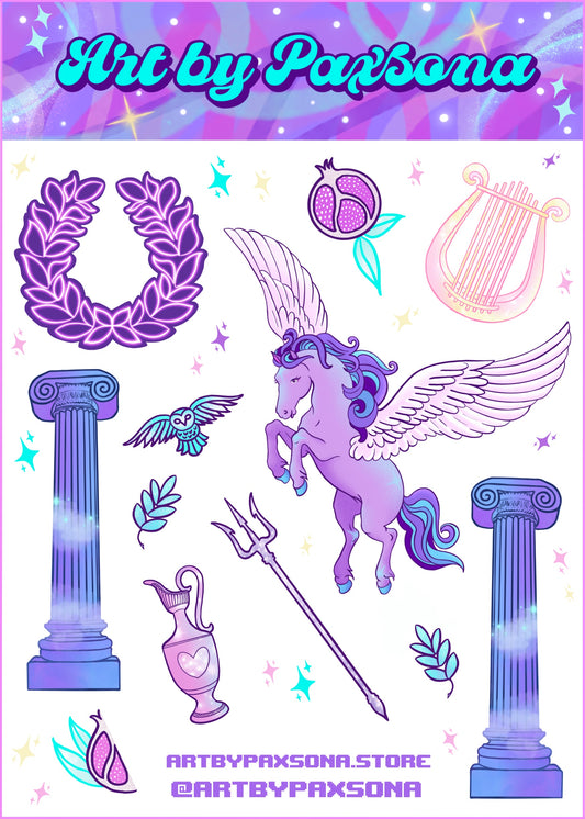 Greek Mythology Sticker Sheet