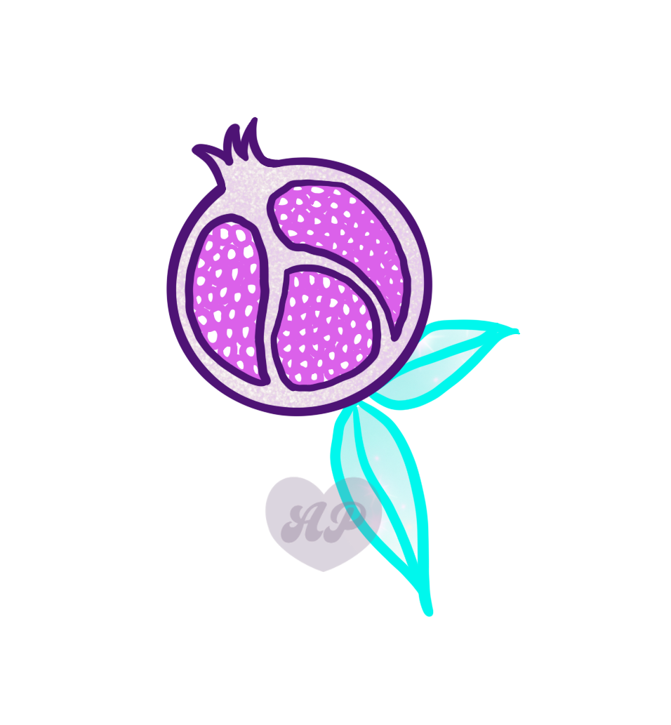 Pomegranate Vinyl Sticker