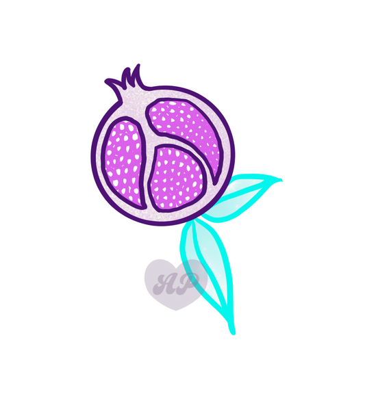 Pomegranate Vinyl Sticker