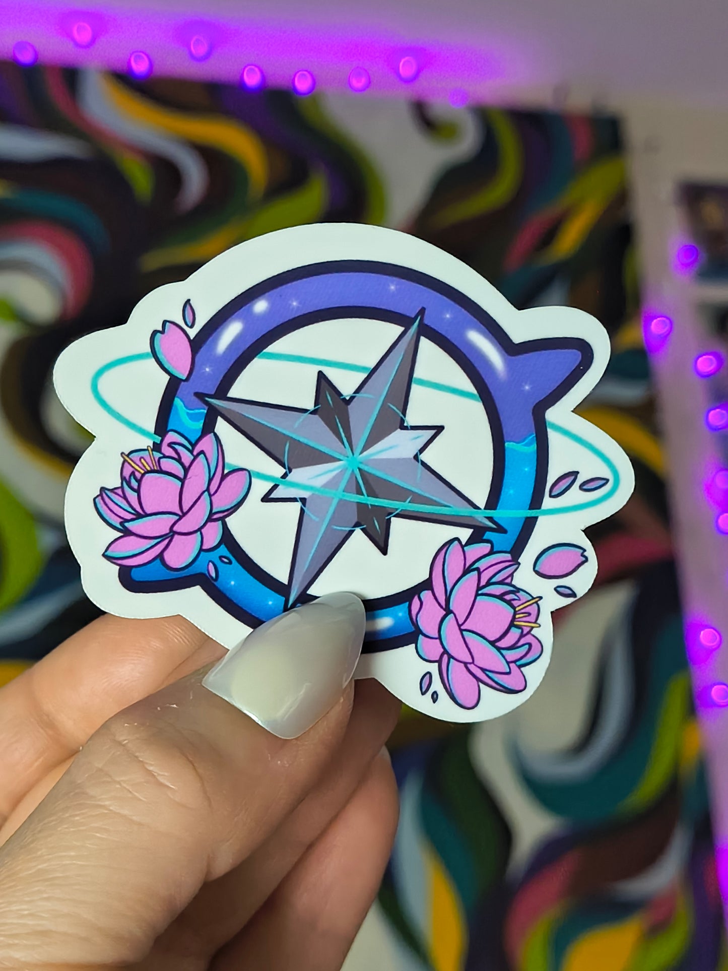 SKZ Lotus Compass Vinyl Sticker