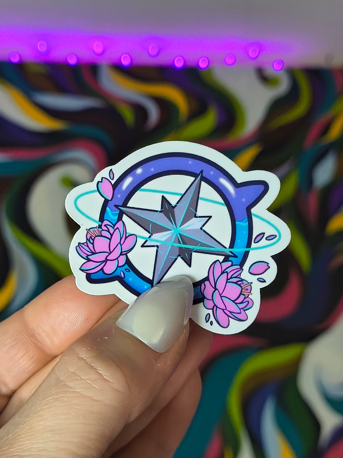 SKZ Lotus Compass Vinyl Sticker