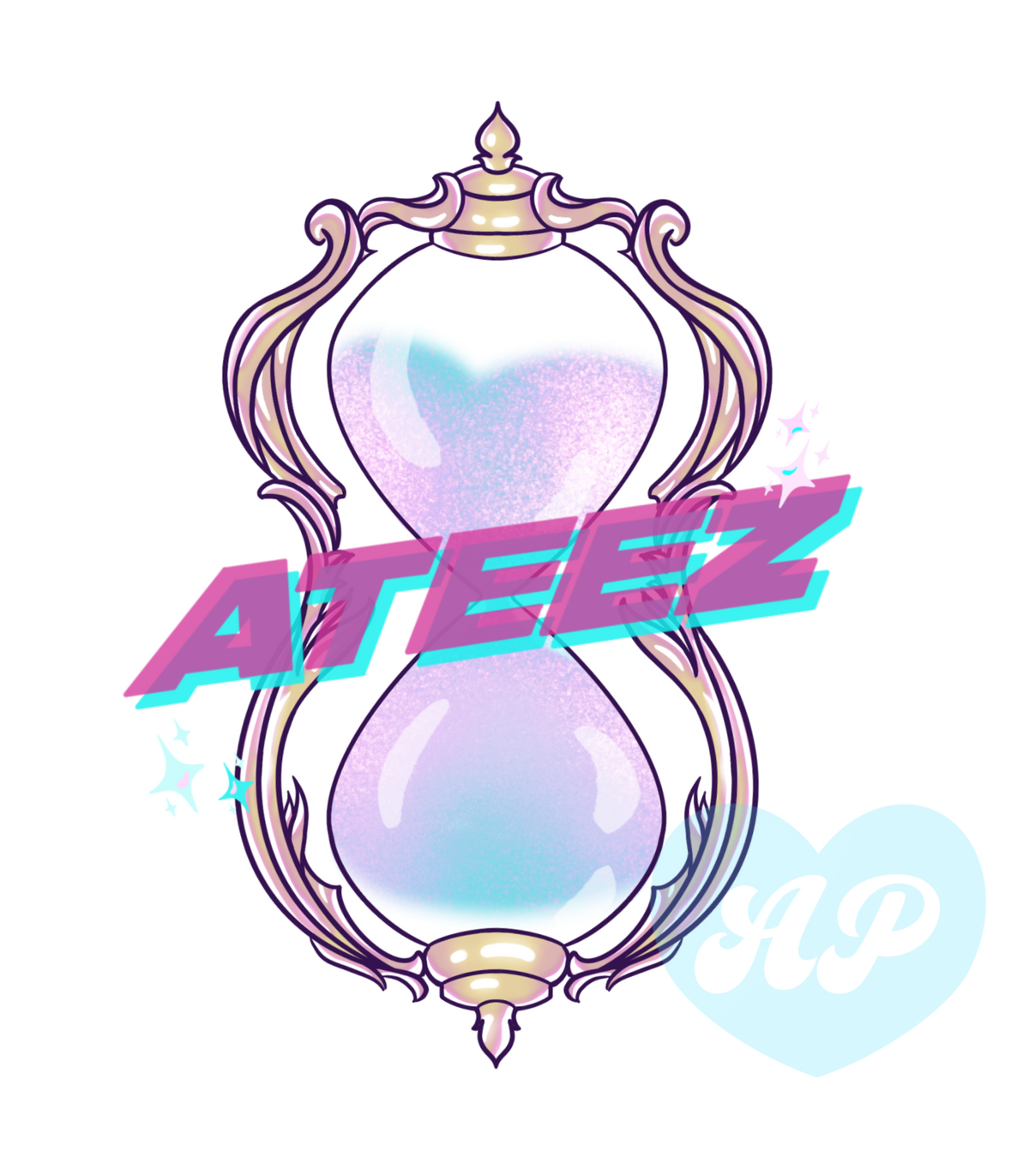ATEEZ Hourglass Vinyl Sticker